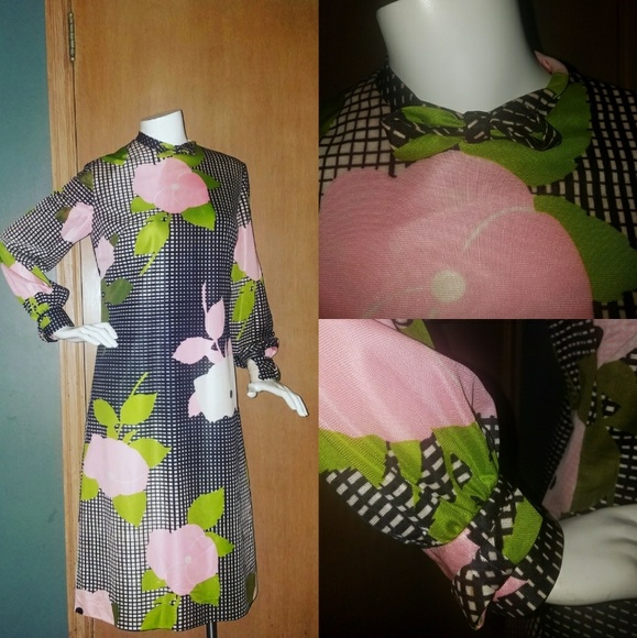 Authentic Original Vintage Style Dresses & Skirts - 60s Samuel Grossman Vintage Mod Dress